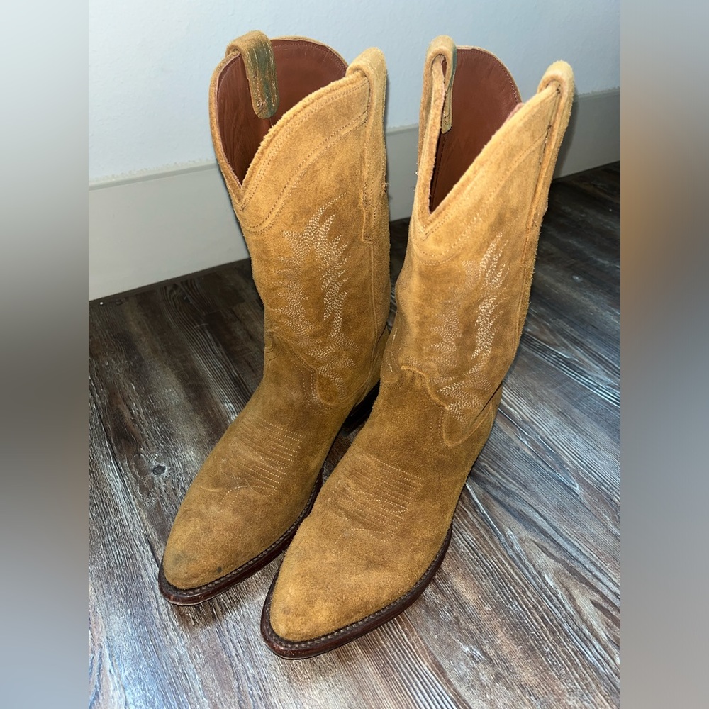 Tecovas Suede Wsstern Cowgirl Boots “Josie”